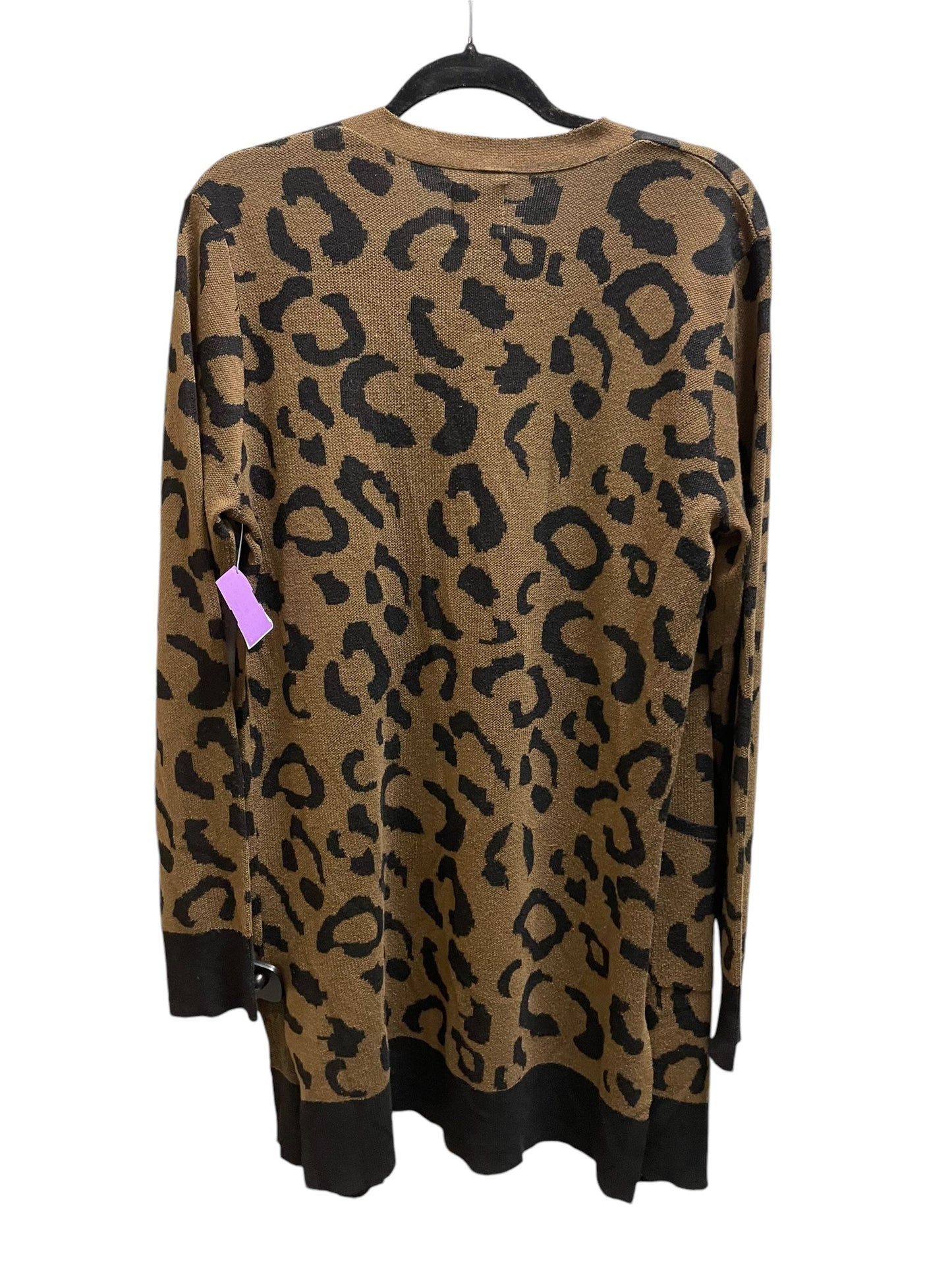 Cardigan By Clothes Mentor In Animal Print, Size: S