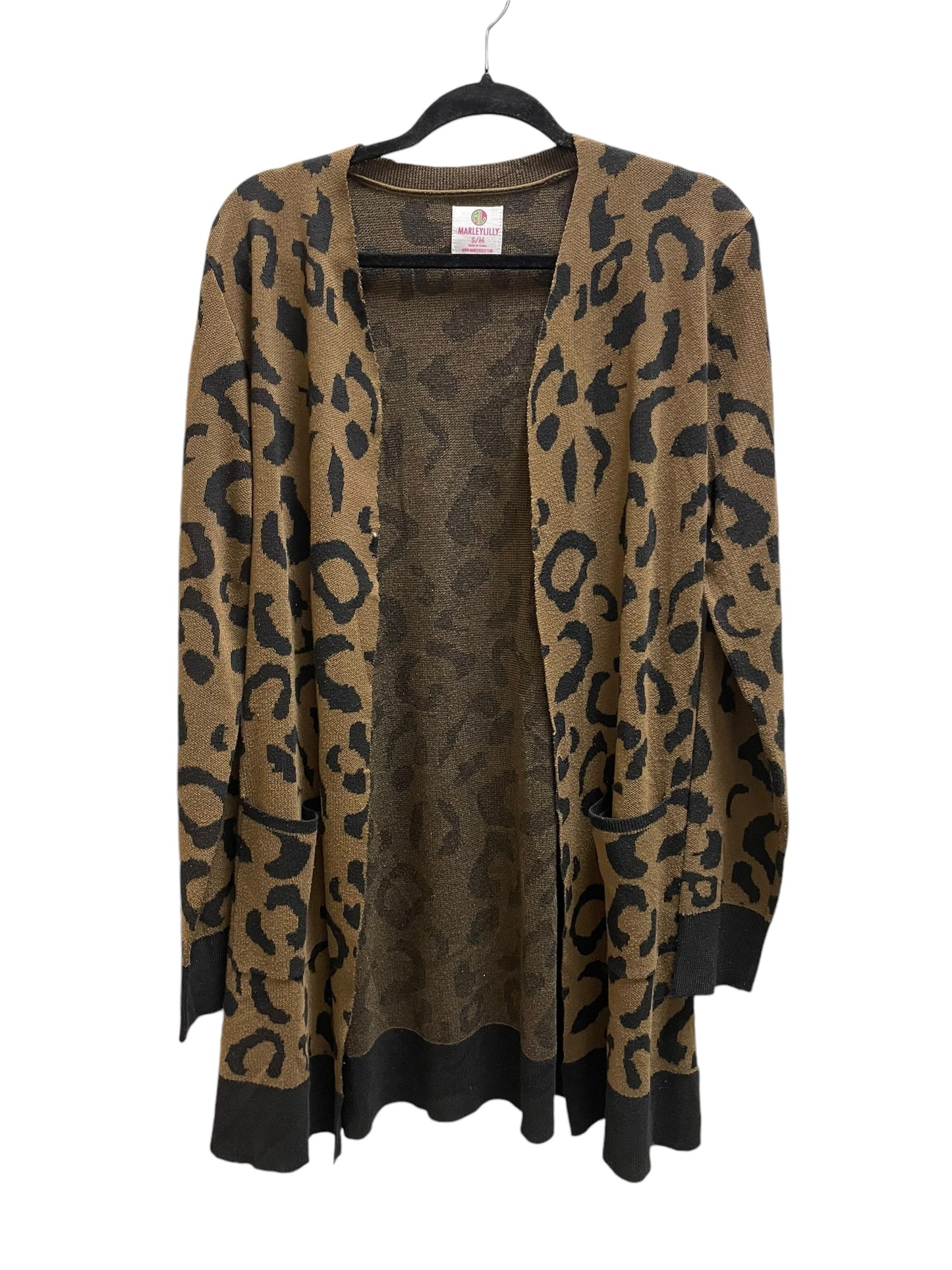 Cardigan By Clothes Mentor In Animal Print, Size: S