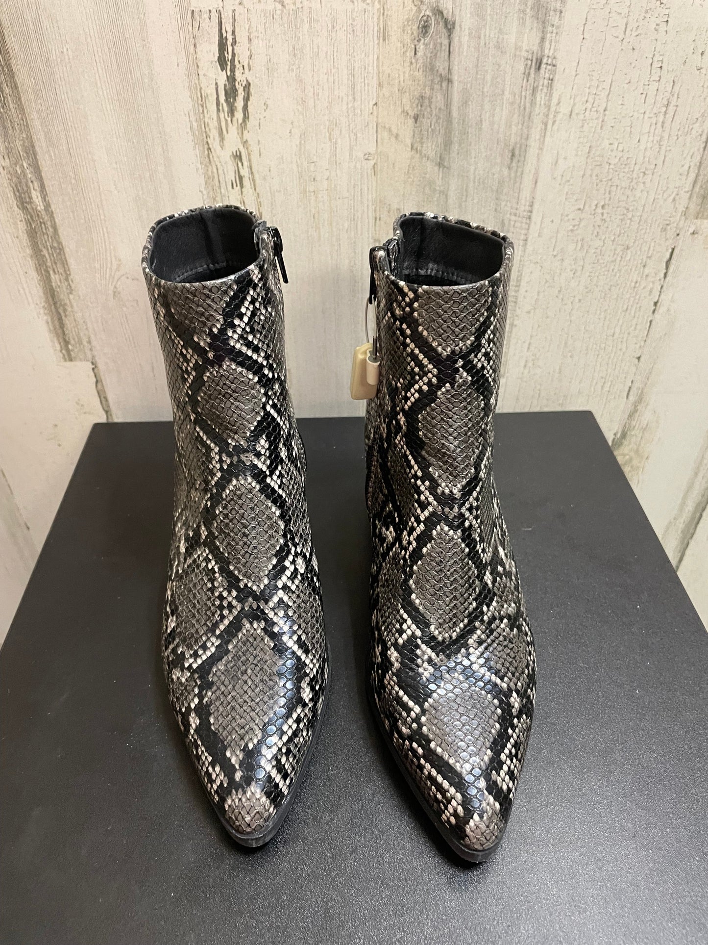 Boots Ankle Heels By Madden Girl In Animal Print, Size: 7.5