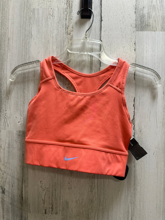 Orange Athletic Bra Nike Apparel, Size S