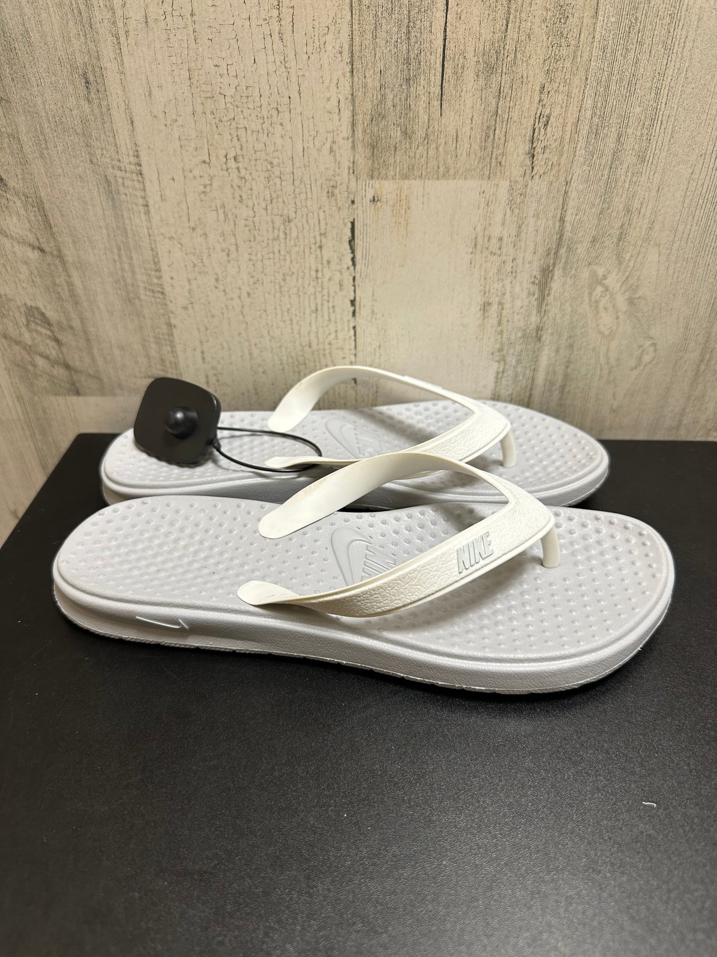 Grey Sandals Flip Flops Nike, Size 9