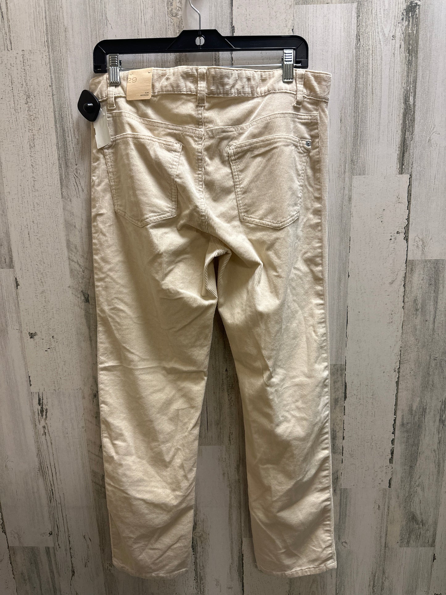 Cream Pants Corduroy Pilcro, Size 8
