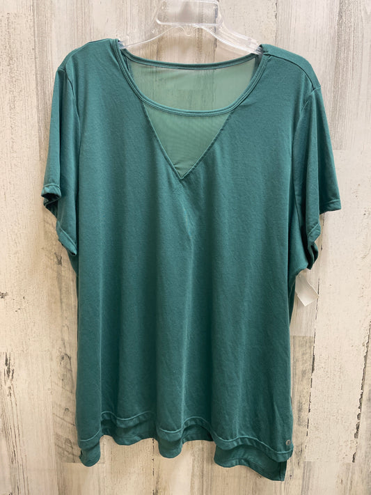 Top Short Sleeve By Xersion In Green, Size: 3x