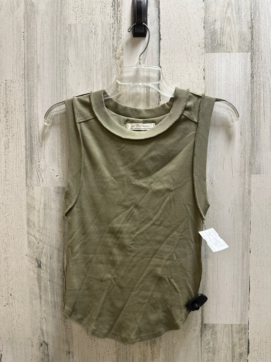 Green Top Sleeveless Free People, Size S