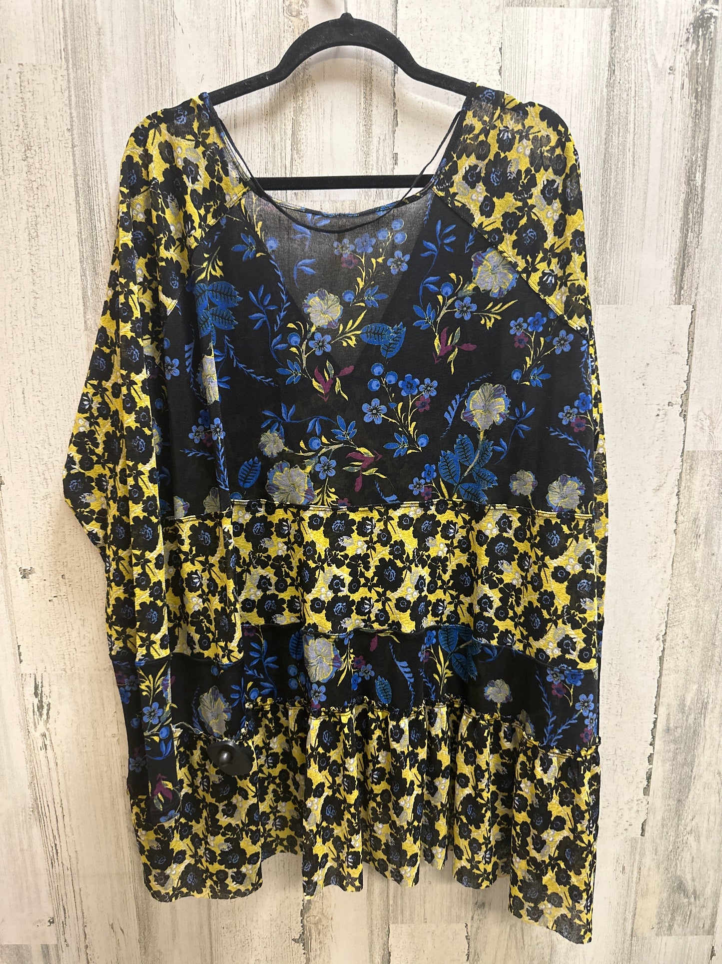 Multi-colored Top Short Sleeve Free People, Size L