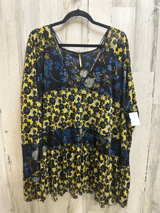 Multi-colored Top Short Sleeve Free People, Size L