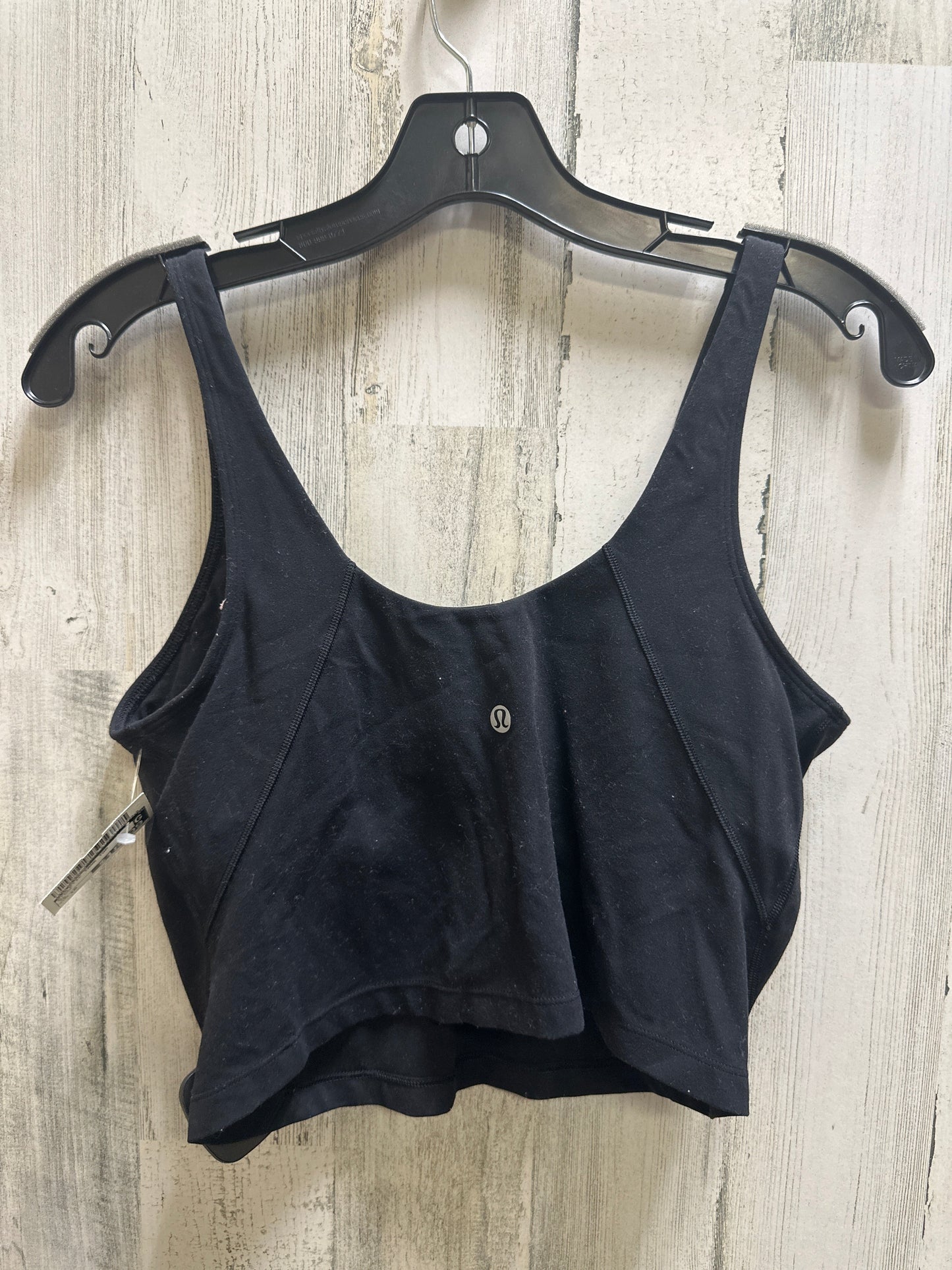 Black Athletic Tank Top Lululemon, Size 10