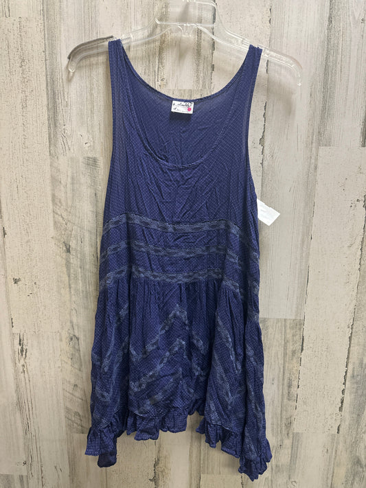 Navy Top Sleeveless Free People, Size Xs