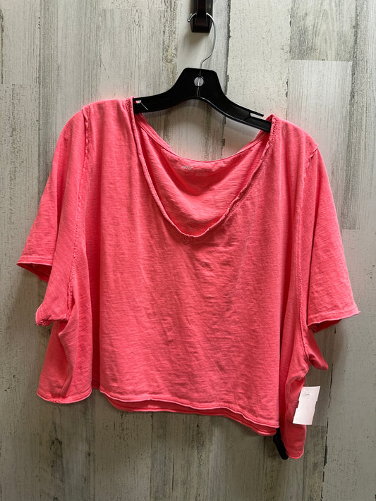 Orange Top Short Sleeve Aerie, Size 2x