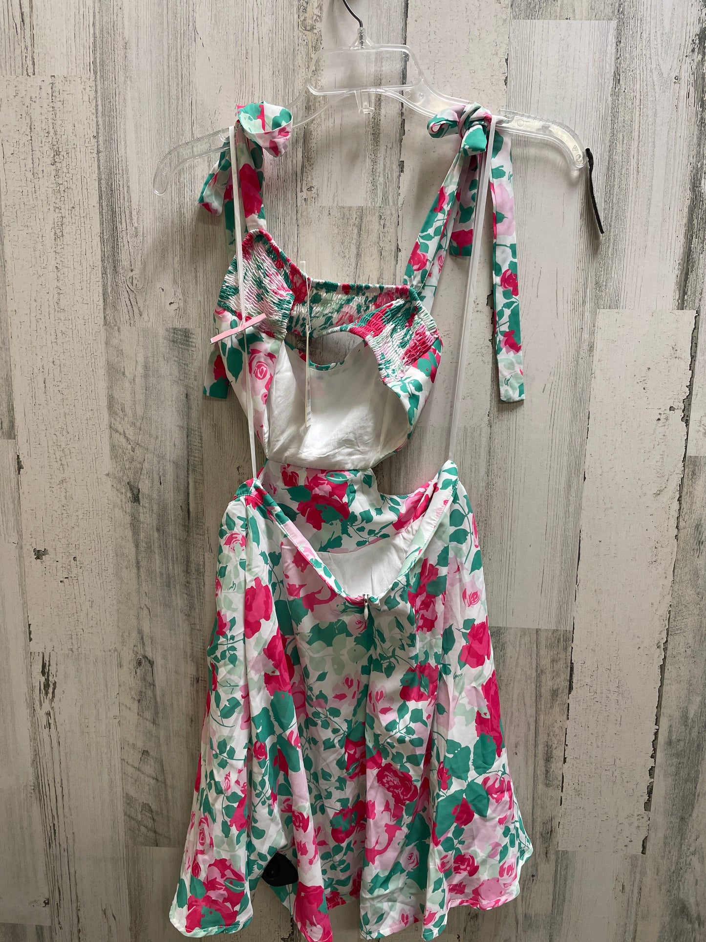 Floral Print Dress Casual Short Clothes Mentor, Size M