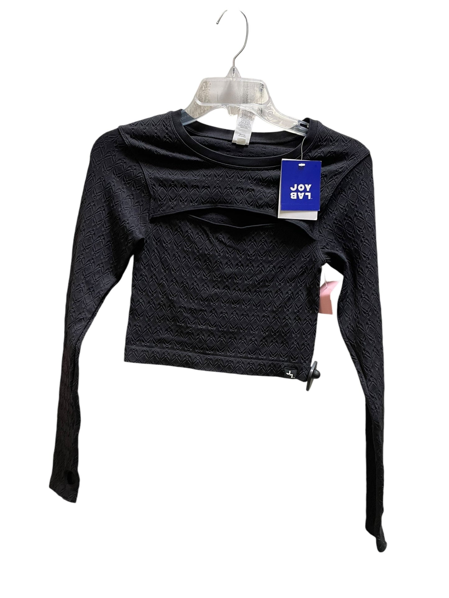 Athletic Top Long Sleeve Crewneck By Joy Lab In Black, Size: S