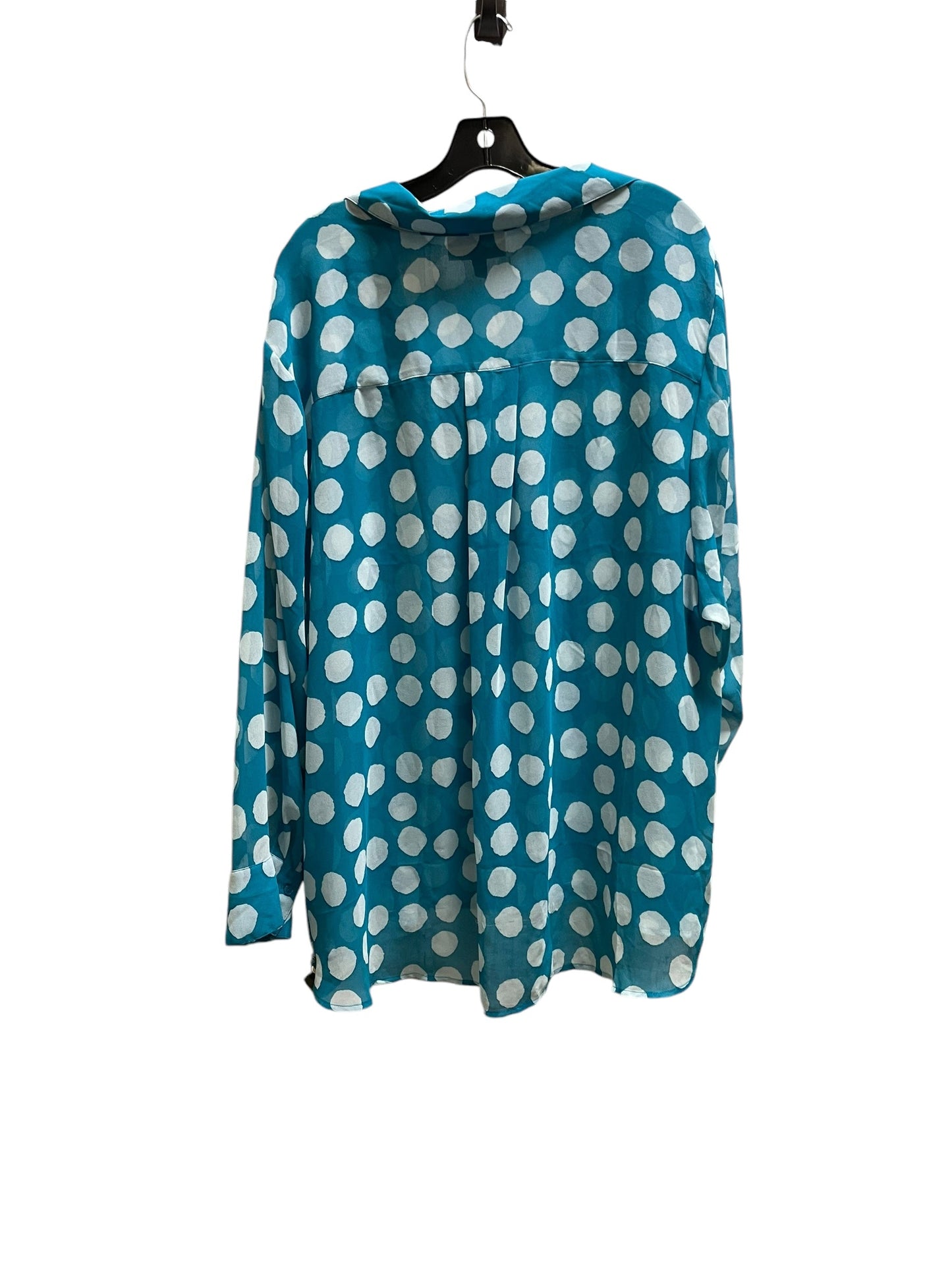 Top Long Sleeve By Lane Bryant In Blue, Size: 4x