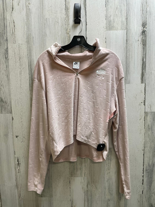 Sweatshirt Collar By Nike Apparel In Pink, Size: 2x