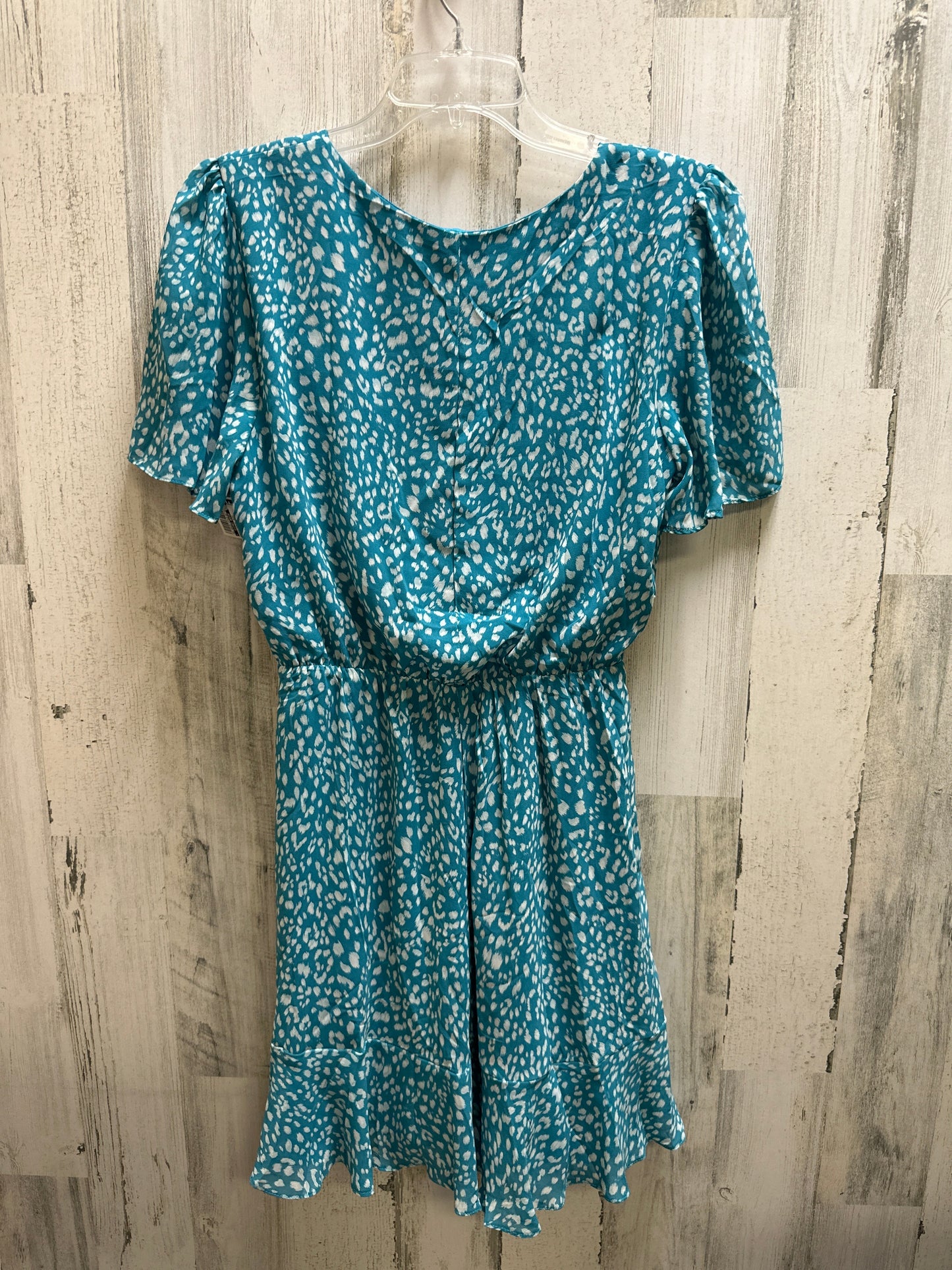 Blue Dress Casual Midi Clothes Mentor, Size S