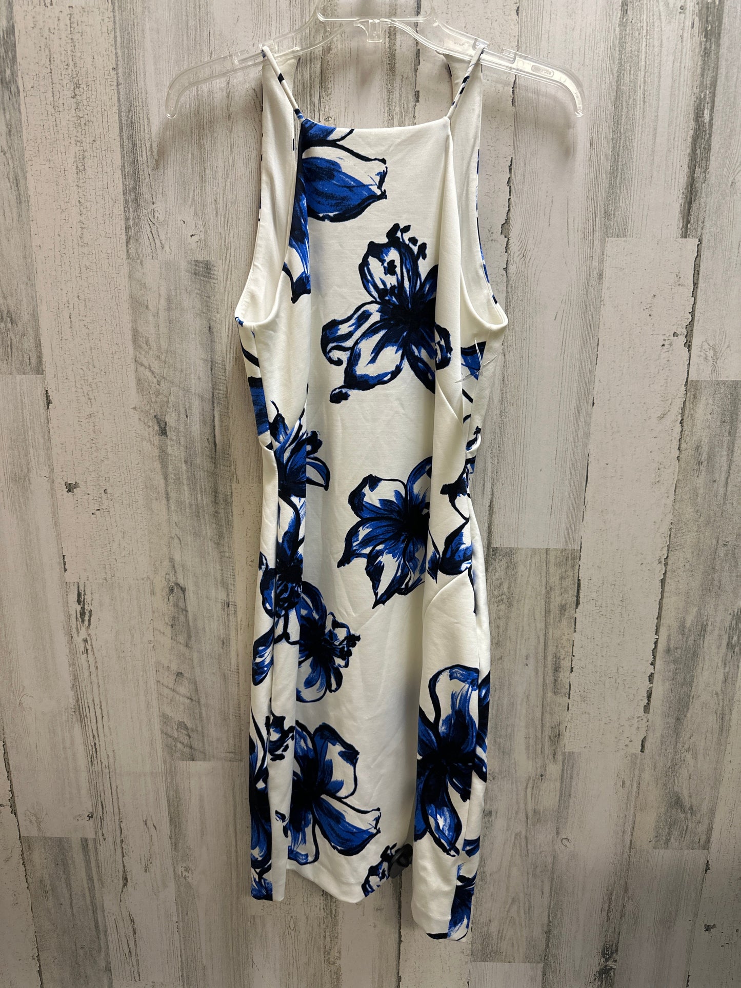 White Dress Casual Midi Lauren By Ralph Lauren, Size 4