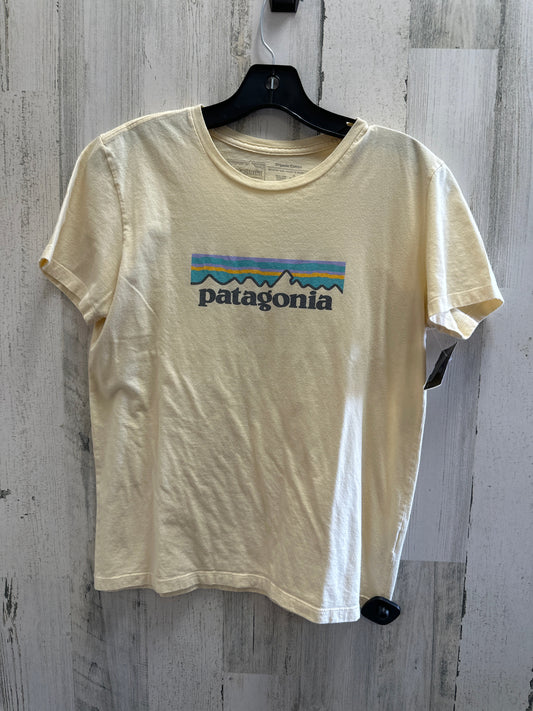 Yellow Top Short Sleeve Patagonia, Size Xs