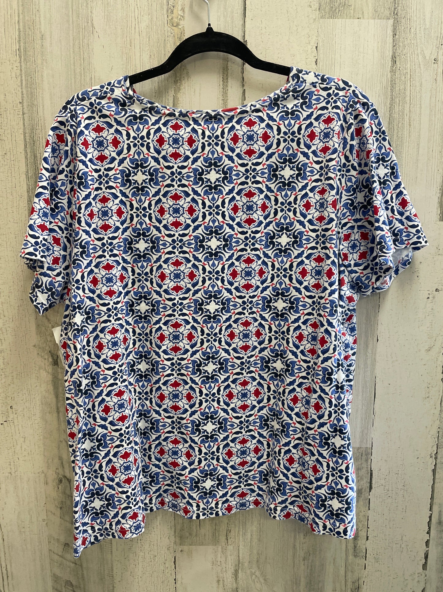 White Top Short Sleeve Croft And Barrow, Size 1x