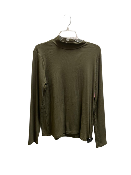 Top Long Sleeve By No Boundaries In Green, Size: 1x