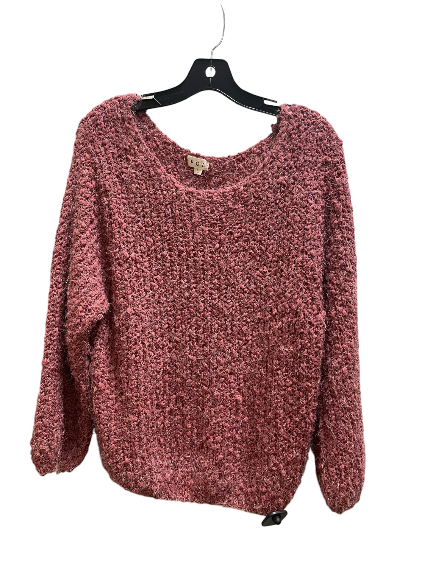 Sweater By Pol In Pink, Size: L