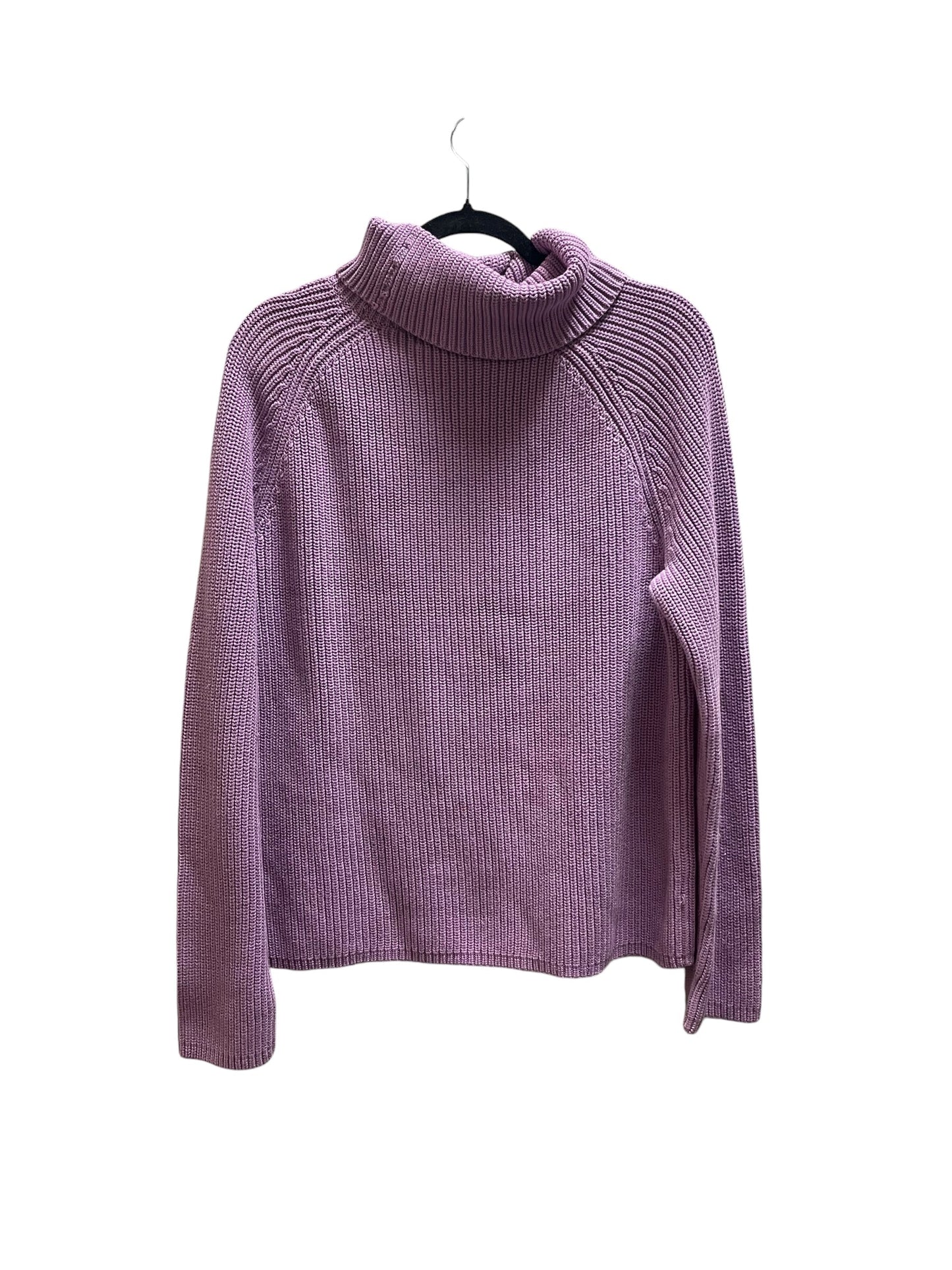 Sweater By Lands End In Purple, Size: L