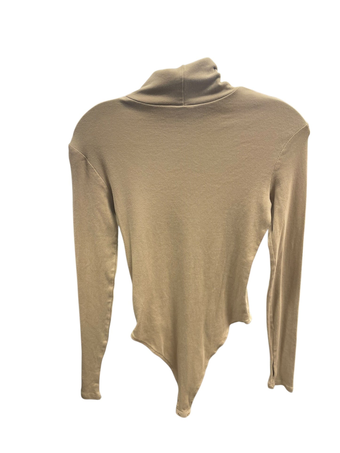 Top Long Sleeve By H&m In Brown, Size: S