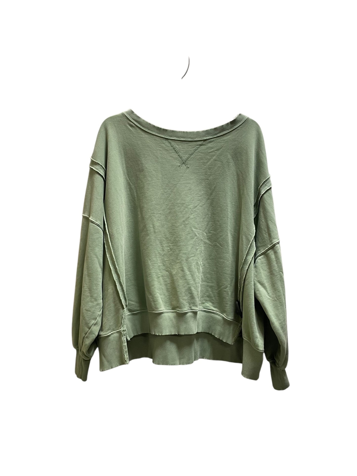 Sweatshirt Crewneck By American Eagle In Green, Size: S