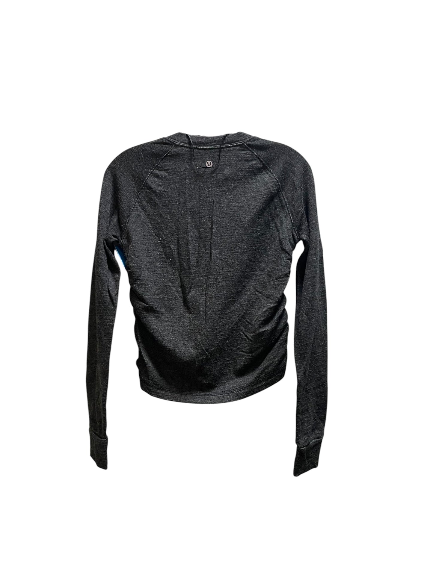 Athletic Top Long Sleeve Crewneck By Lululemon In Black, Size: 6