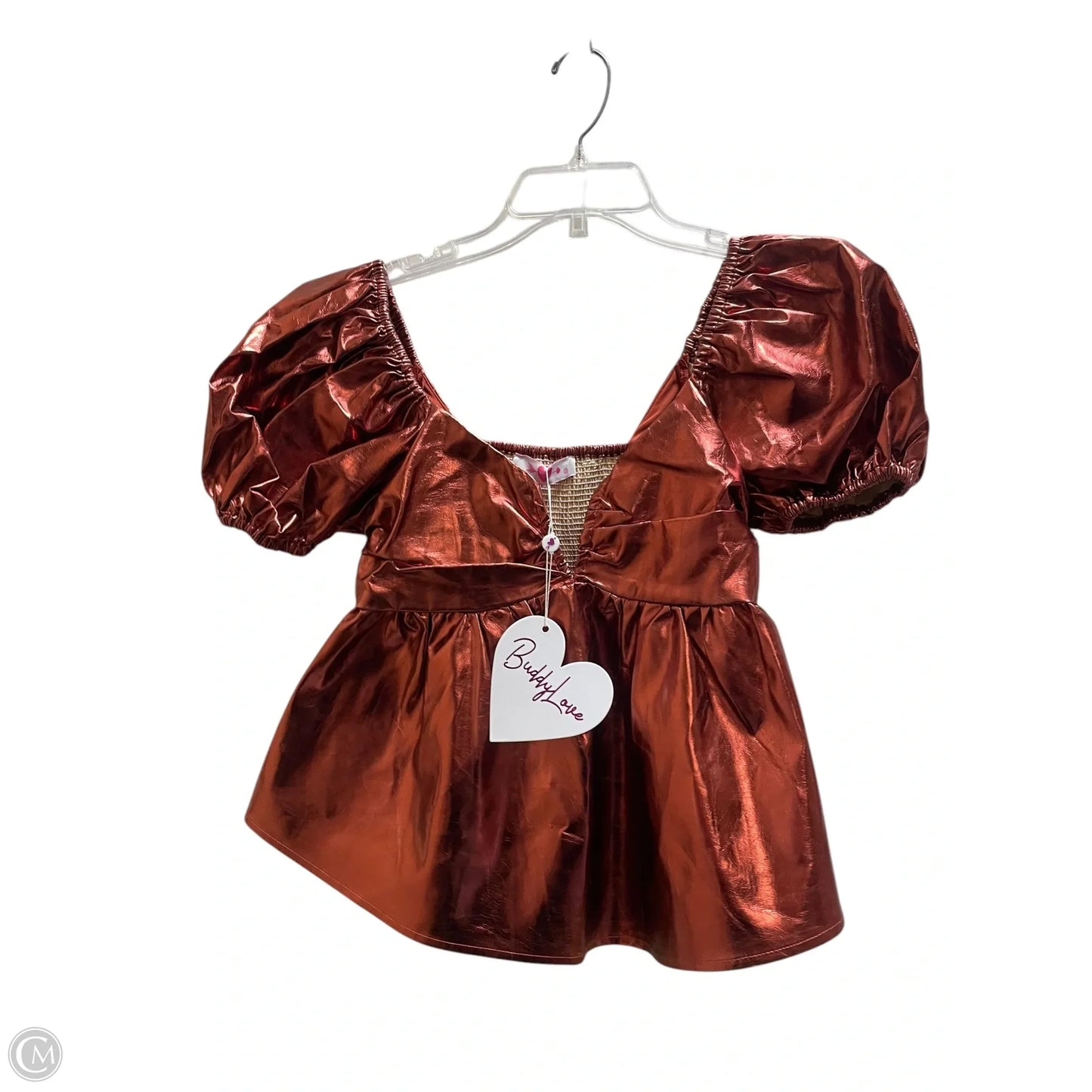 Top Short Sleeve By Buddy Love In Orange, Size: Xs