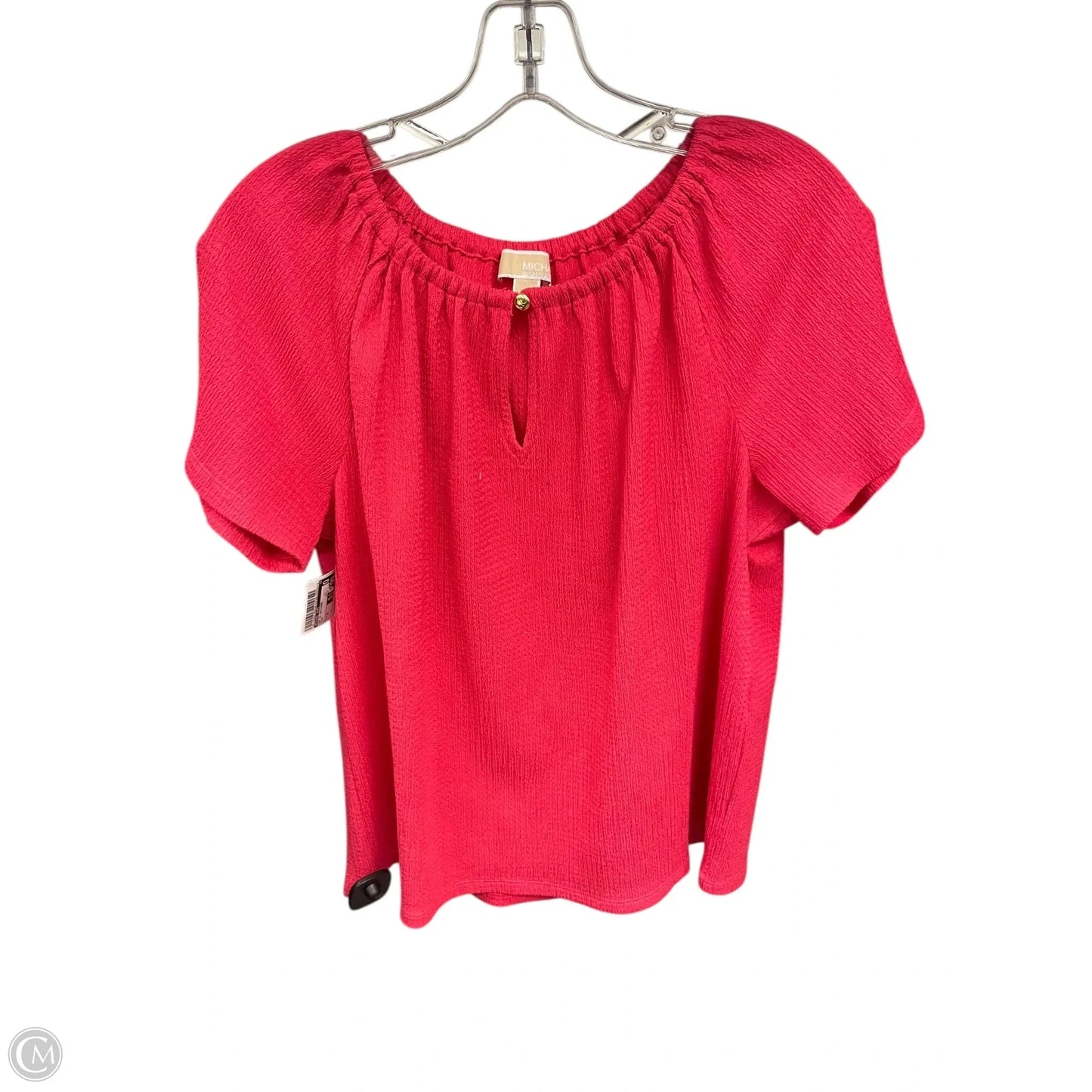 Top Short Sleeve Designer By Michael Kors In Pink, Size: M