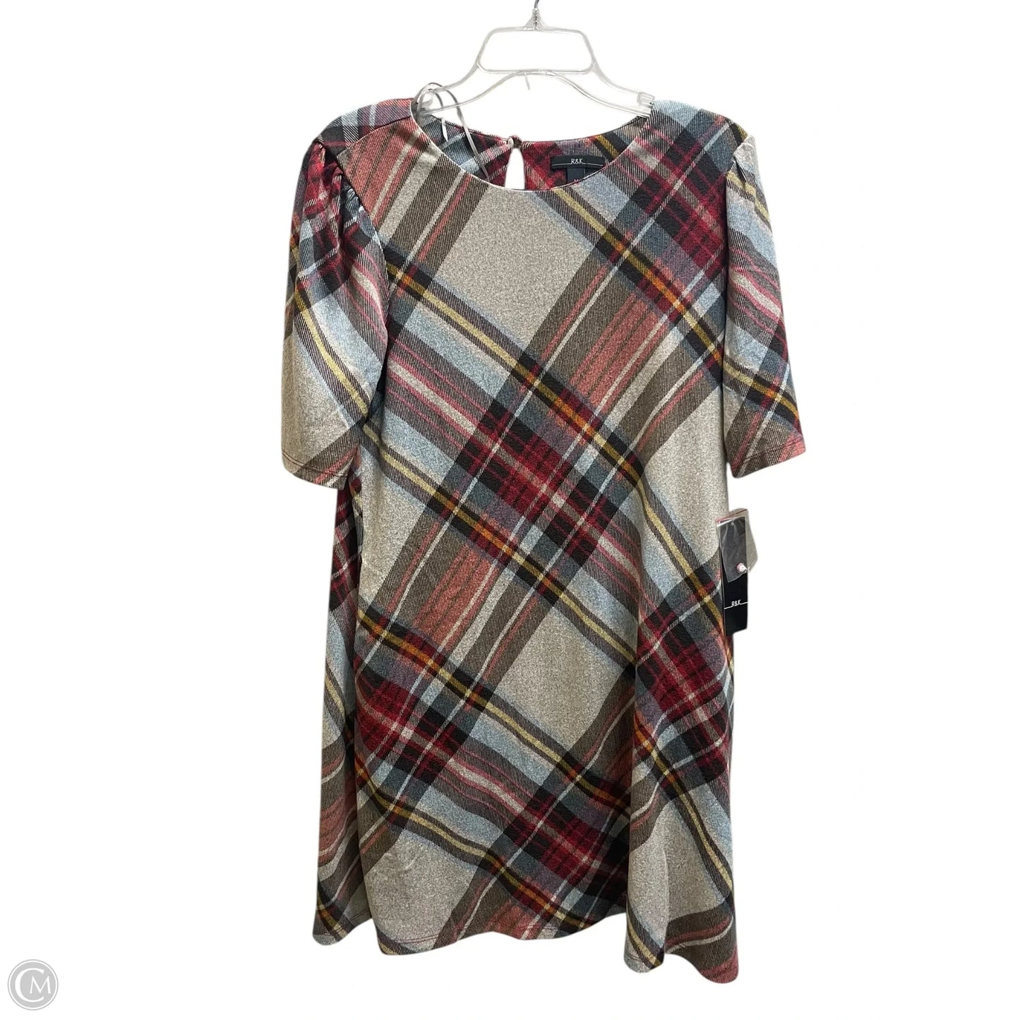 Dress Casual Midi By Clothes Mentor In Plaid Pattern, Size: M