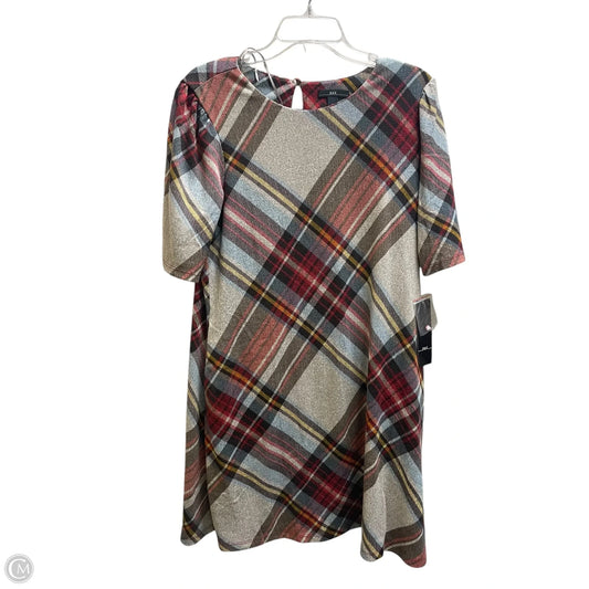 Dress Casual Midi By Clothes Mentor In Plaid Pattern, Size: M