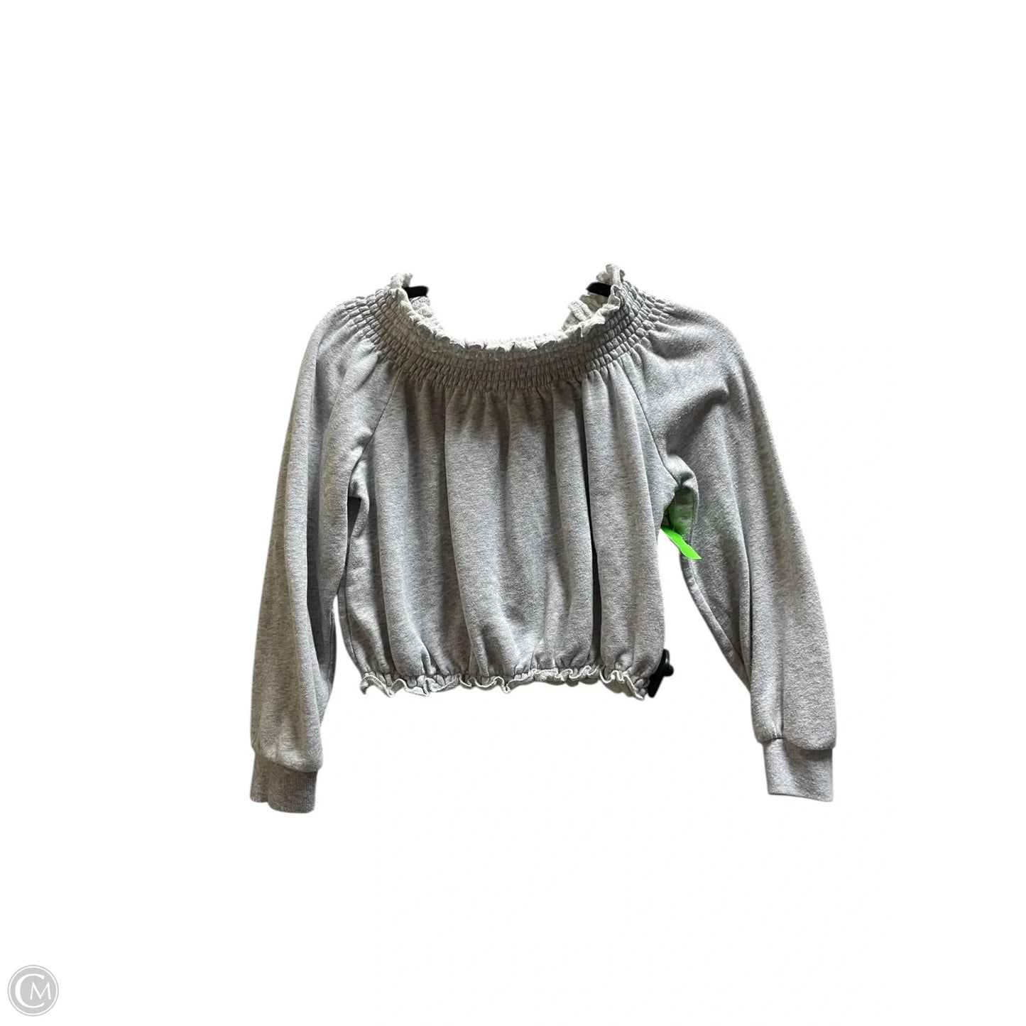 Top Long Sleeve By Garage In Grey, Size: S