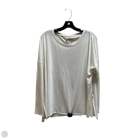 Top Long Sleeve By Abercrombie And Fitch In White, Size: L