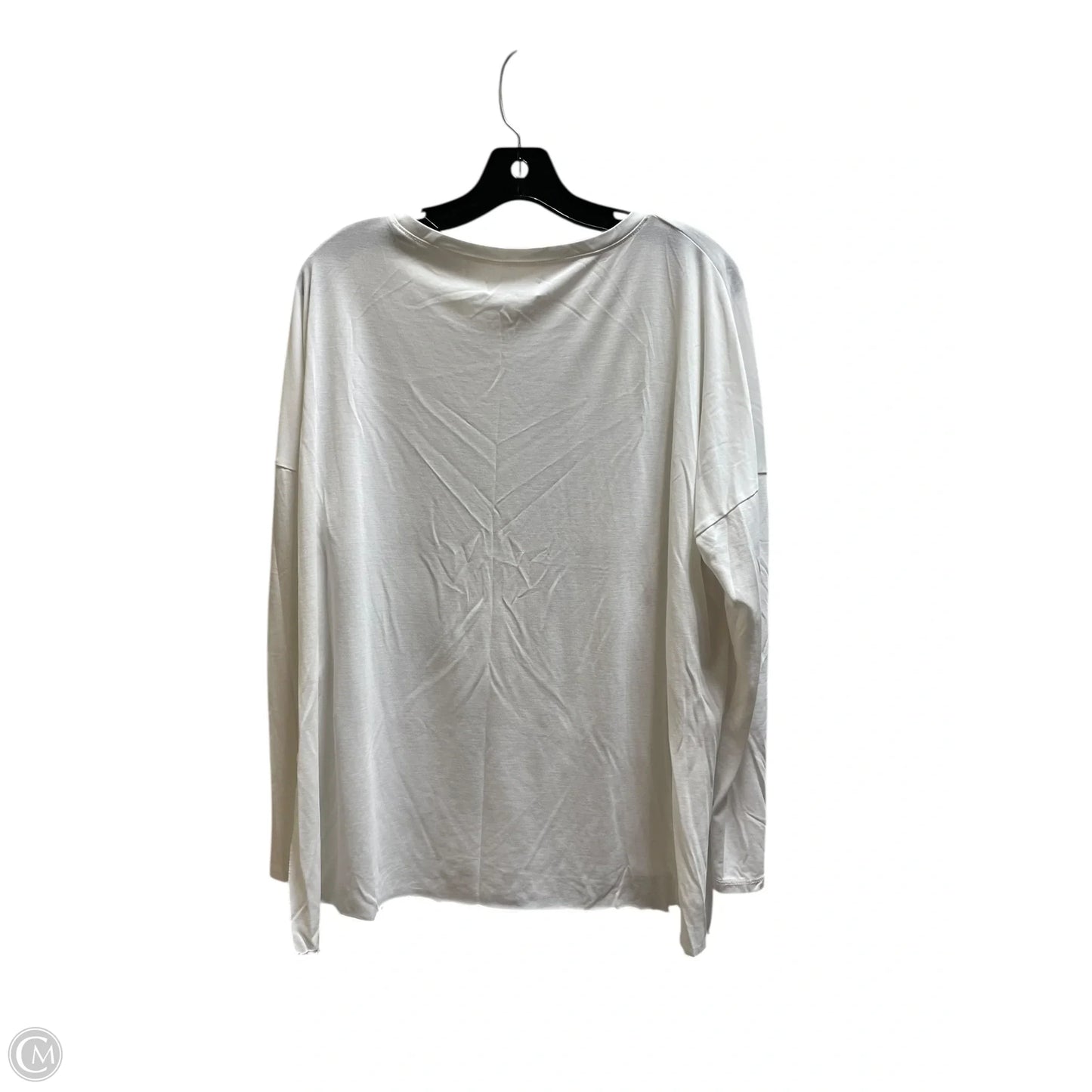 Top Long Sleeve By Abercrombie And Fitch In White, Size: L