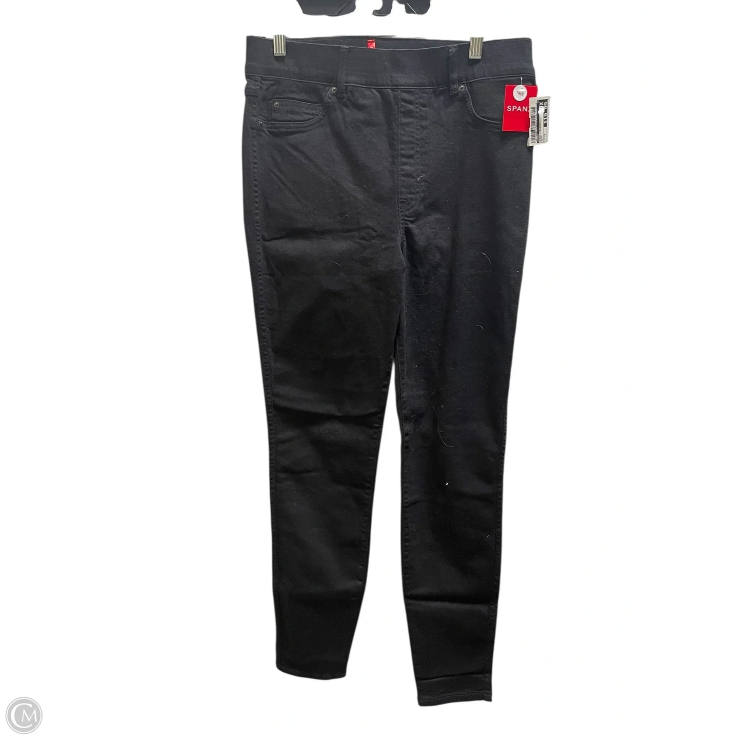 Jeans Straight By Spanx In Black, Size: 12