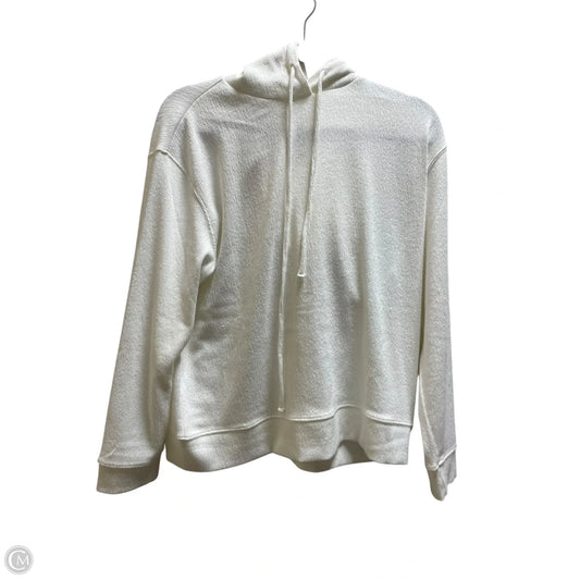 Sweatshirt Hoodie By Zara In White, Size: M
