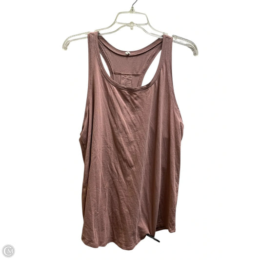 Athletic Tank Top By Lululemon In Pink, Size: 10