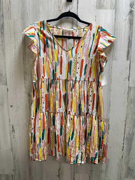 Multi-colored Dress Casual Midi Ces Femme, Size M