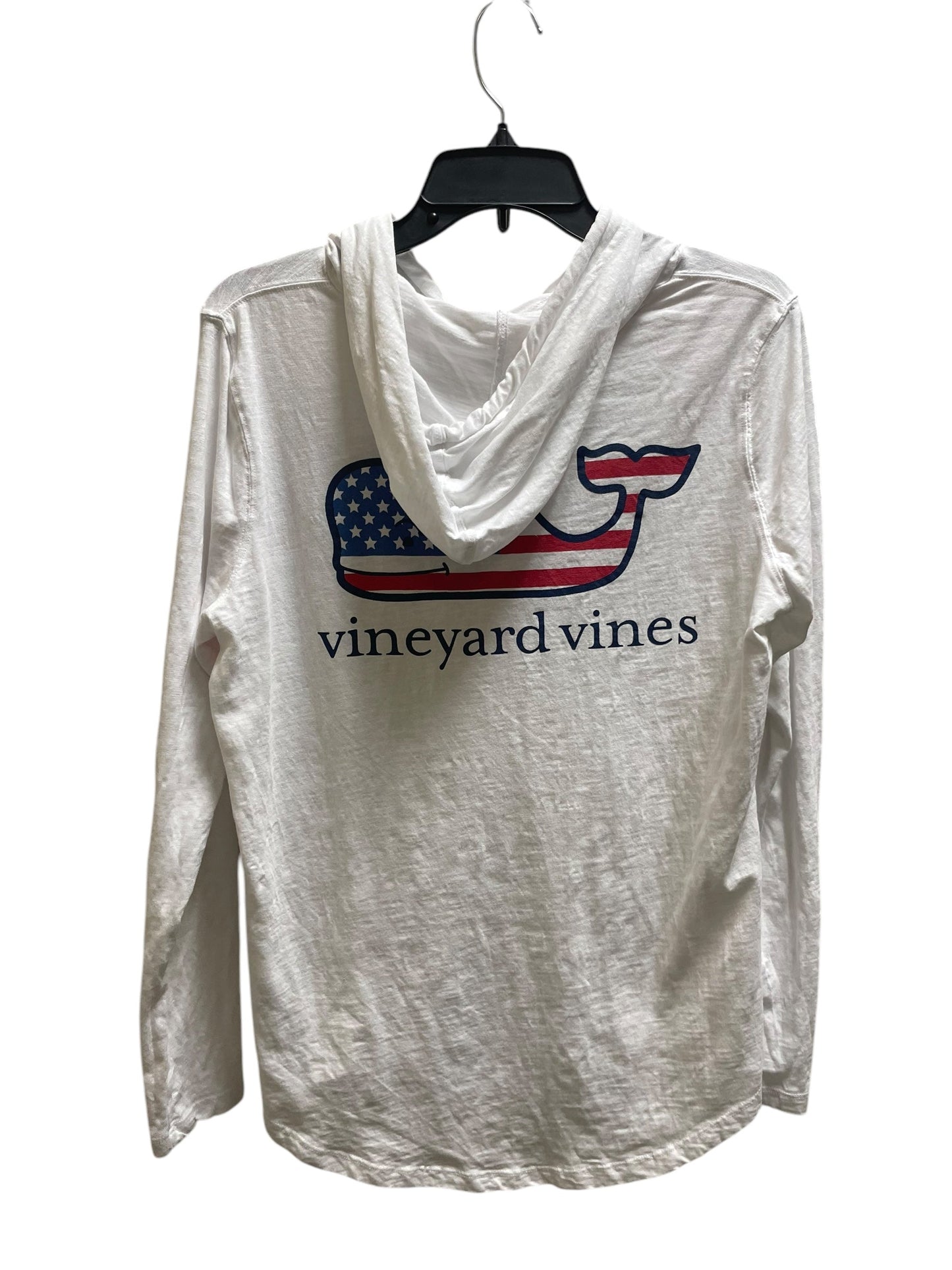 Top Long Sleeve By Vineyard Vines In White, Size: M