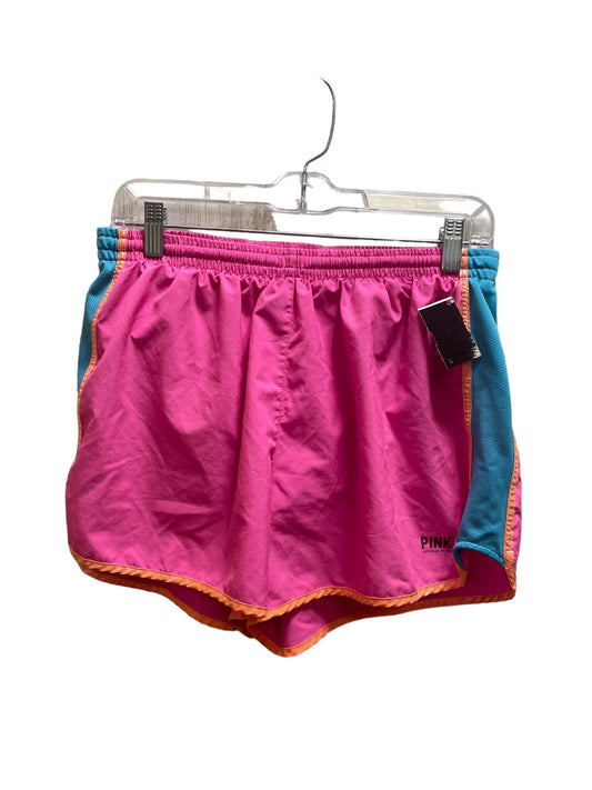 Athletic Shorts By Pink In Pink, Size: L