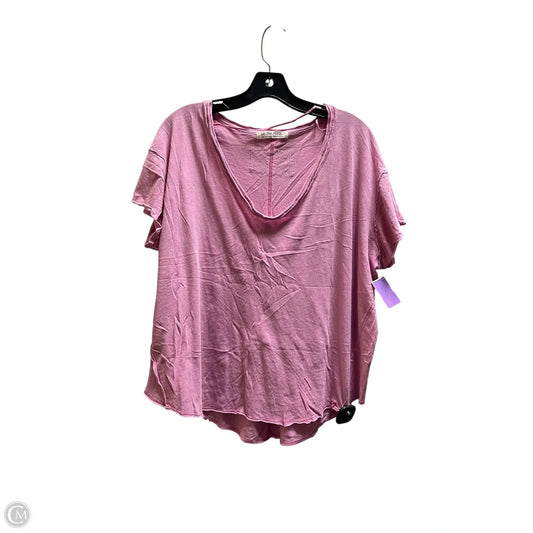 Top Short Sleeve By We The Free In Pink, Size: L