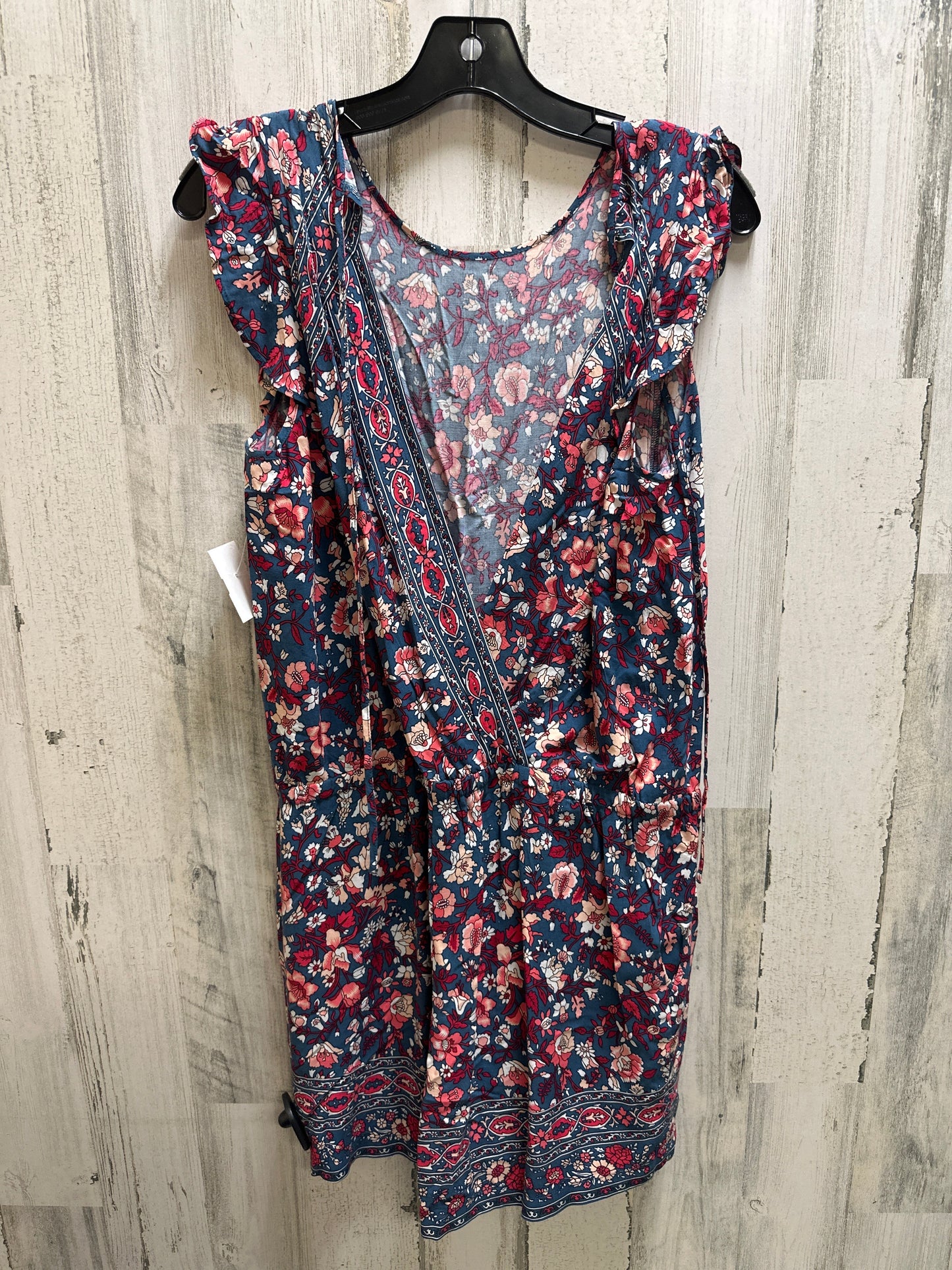 Floral Print Romper Loft, Size M