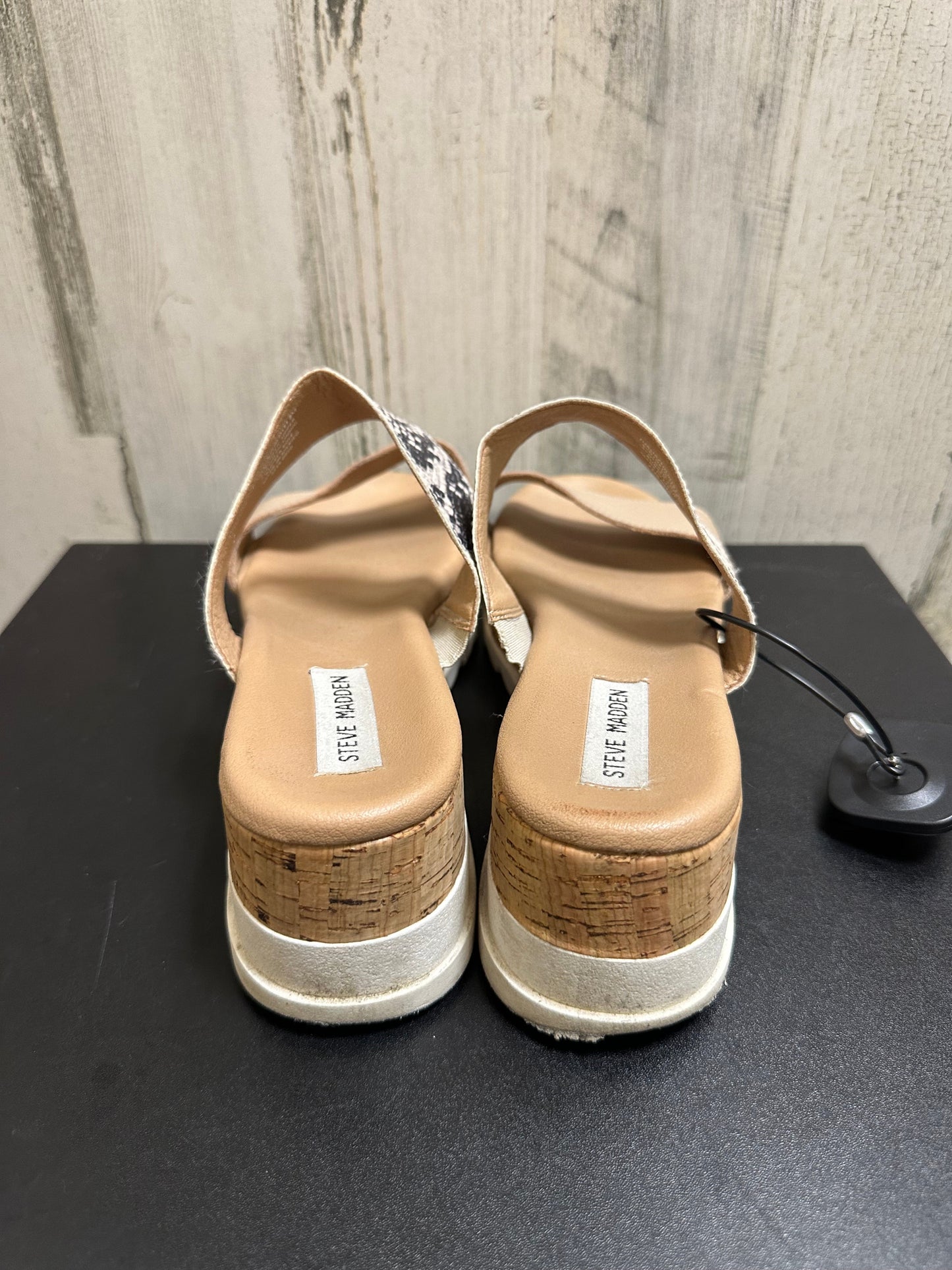 Tan Shoes Heels Platform Steve Madden, Size 8