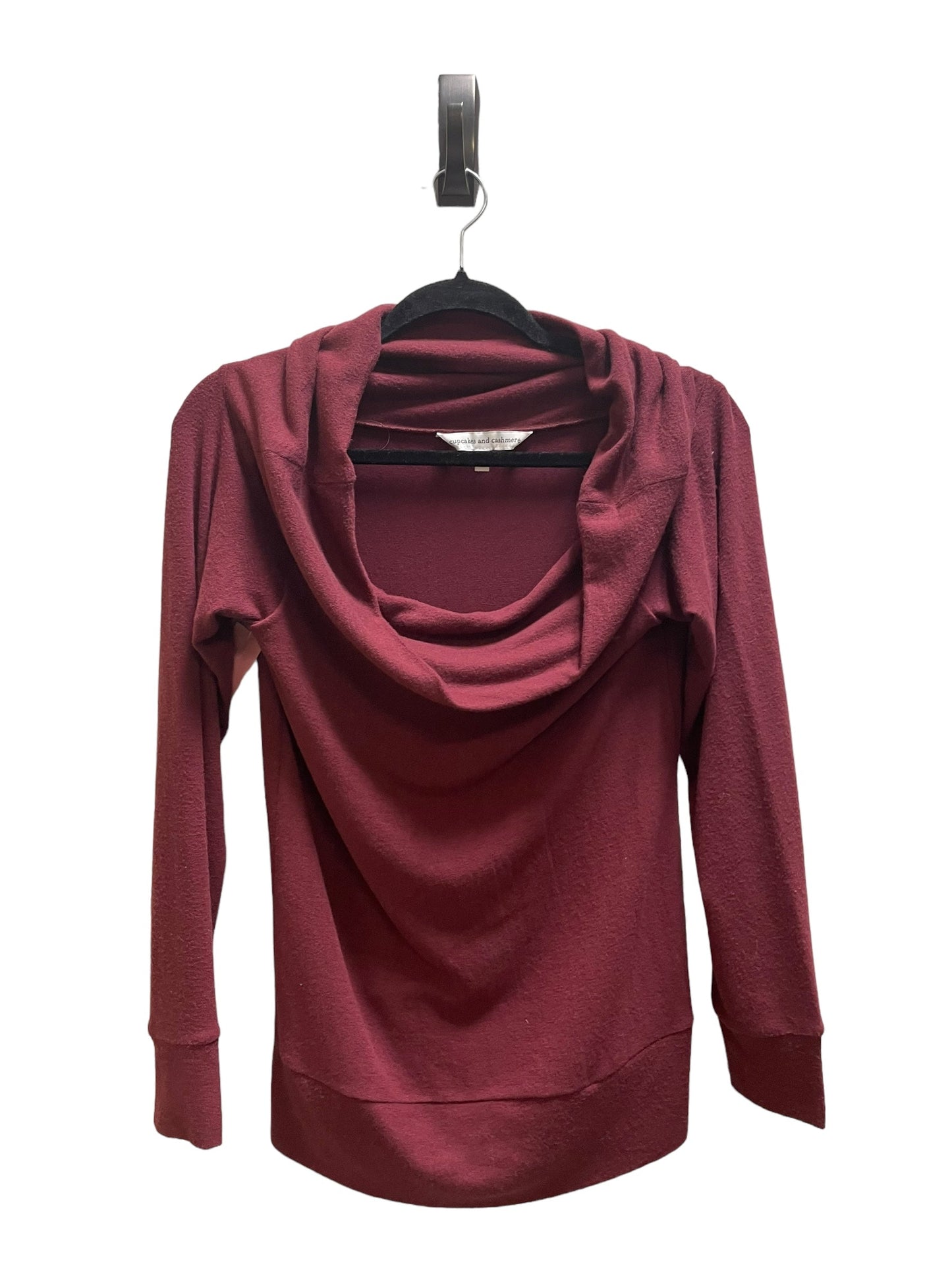 Top Long Sleeve By Cupcakes And Cashmere In Mauve, Size: Xs