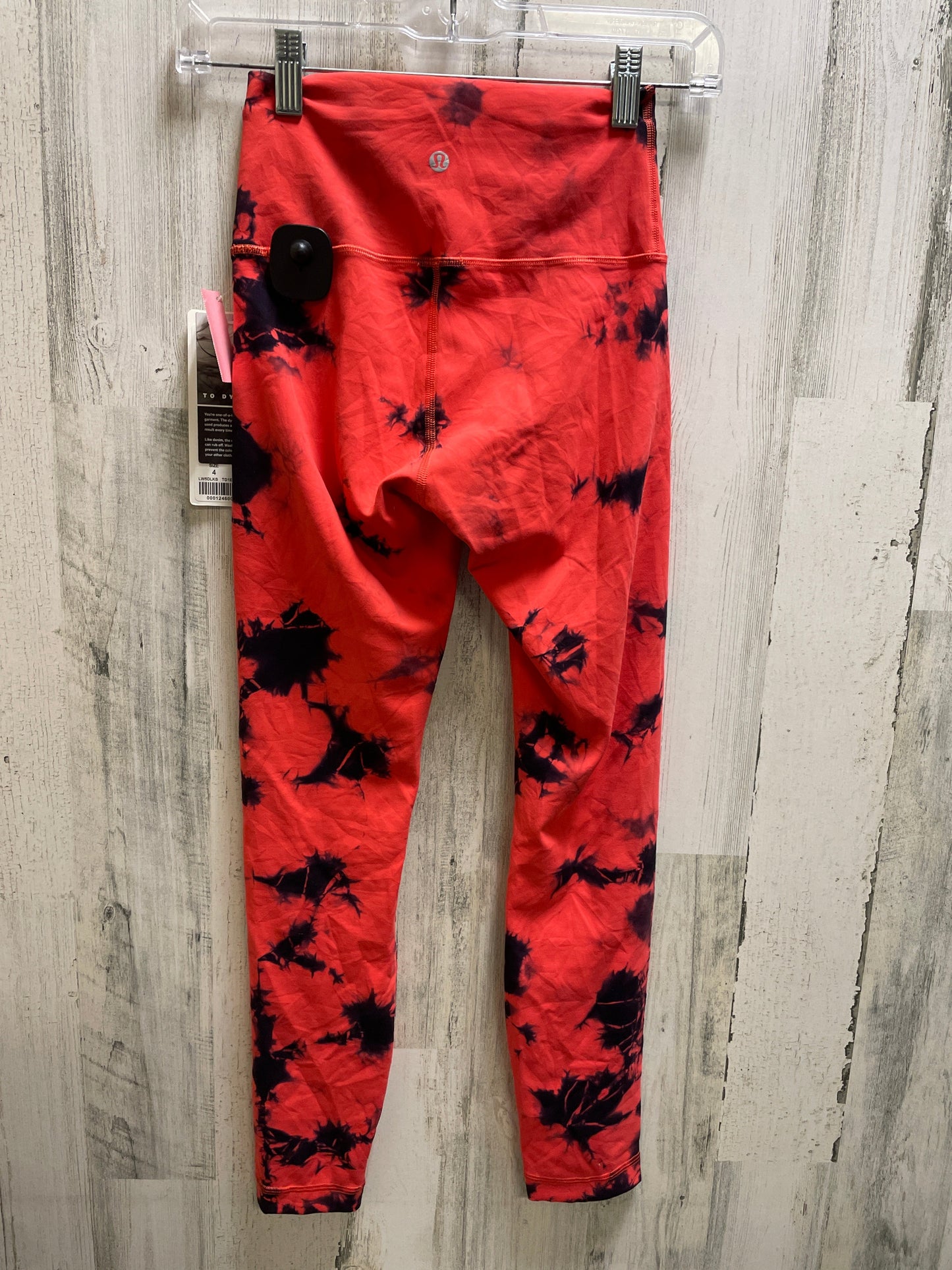 Athletic Leggings By Lululemon In Red, Size: 2