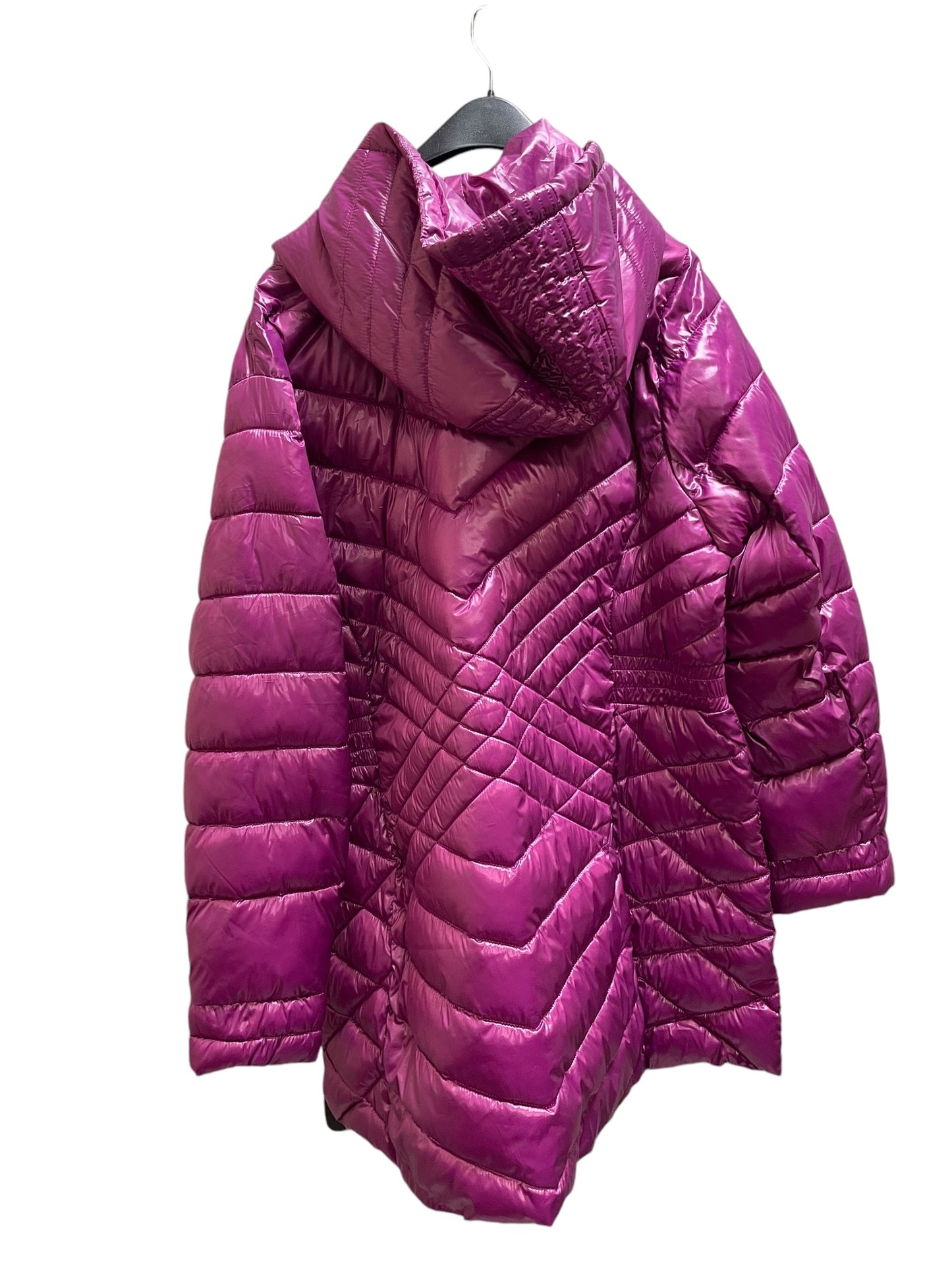 Coat Puffer & Quilted By Jessica London In Purple, Size: 4x