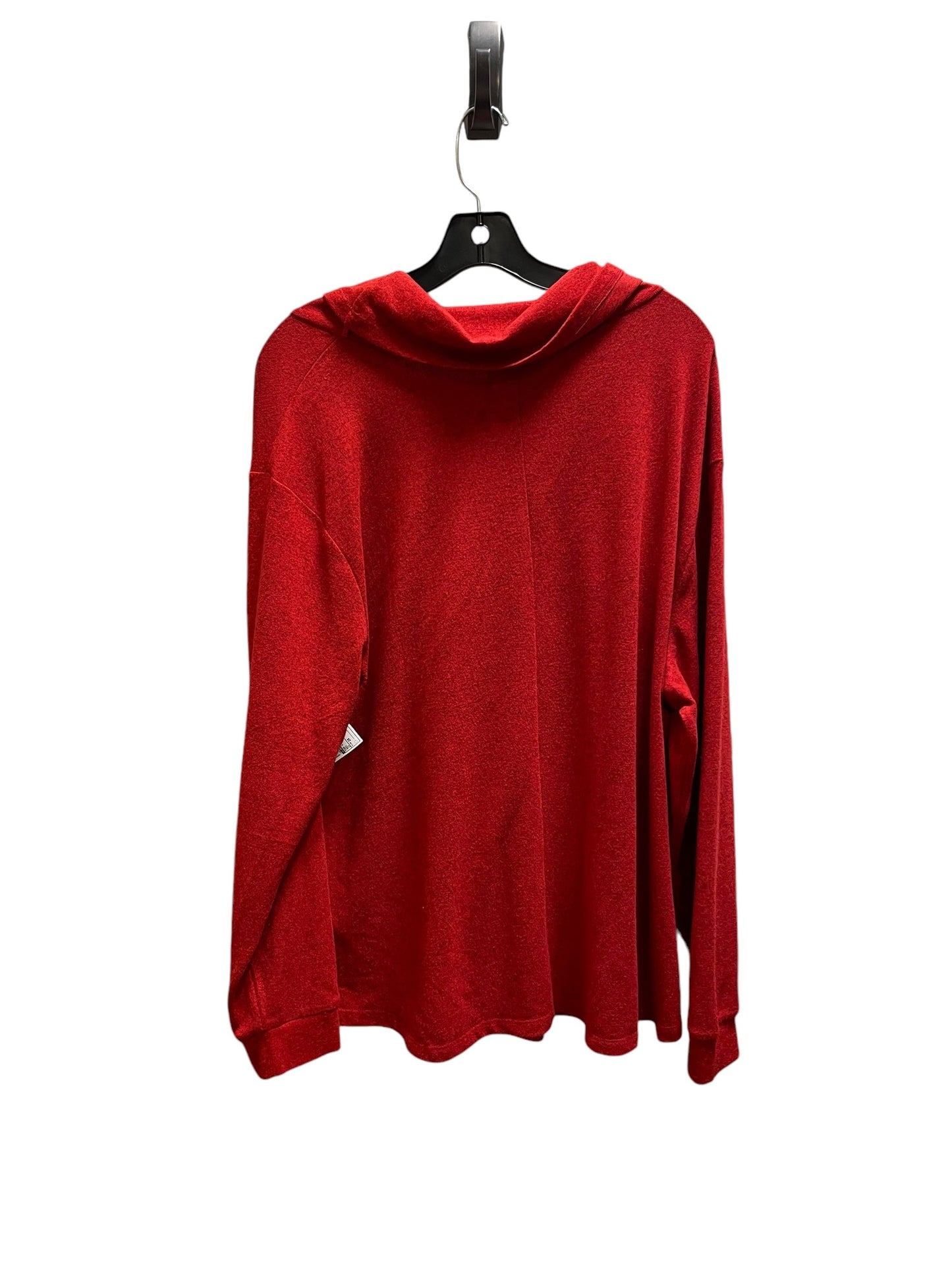 Top Long Sleeve By Lane Bryant In Red, Size: 2x