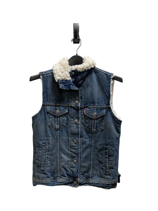 Vest Other By Level 99 In Blue Denim, Size: S