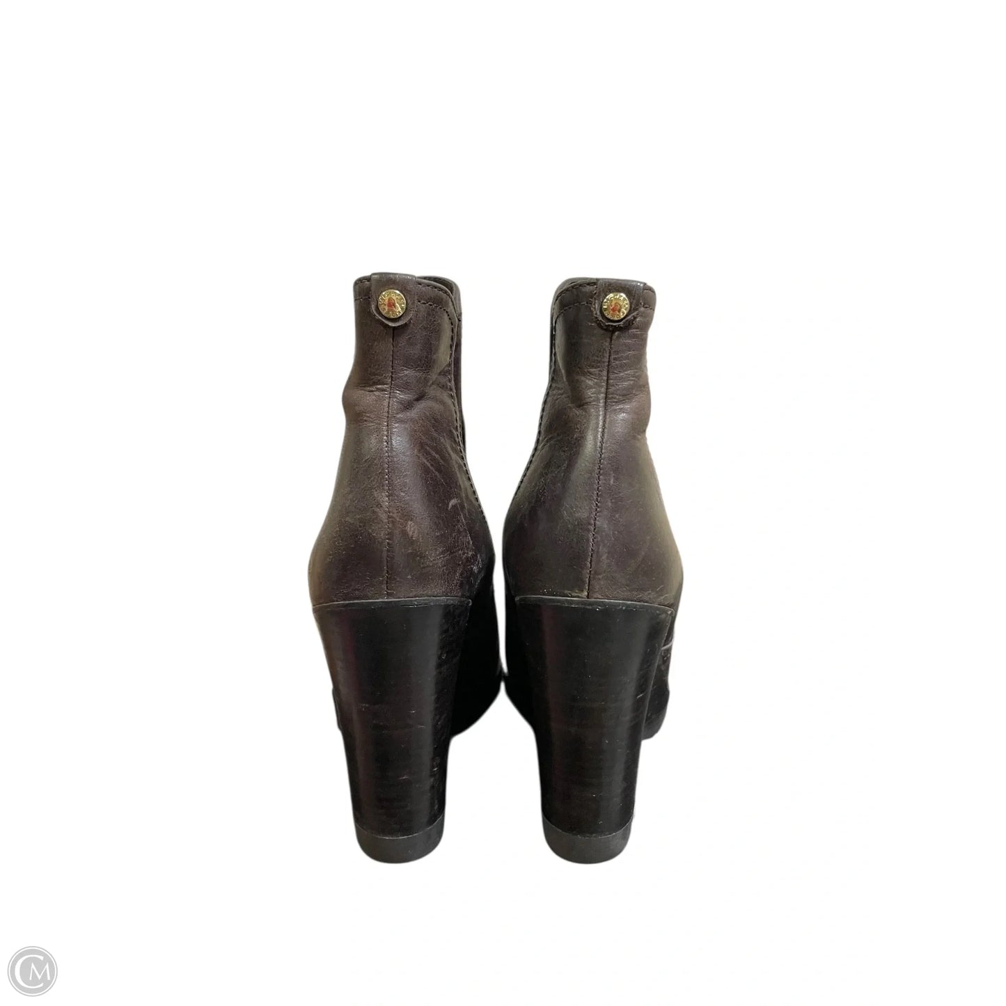 Boots Ankle Heels By Michael Kors In Brown, Size: 8
