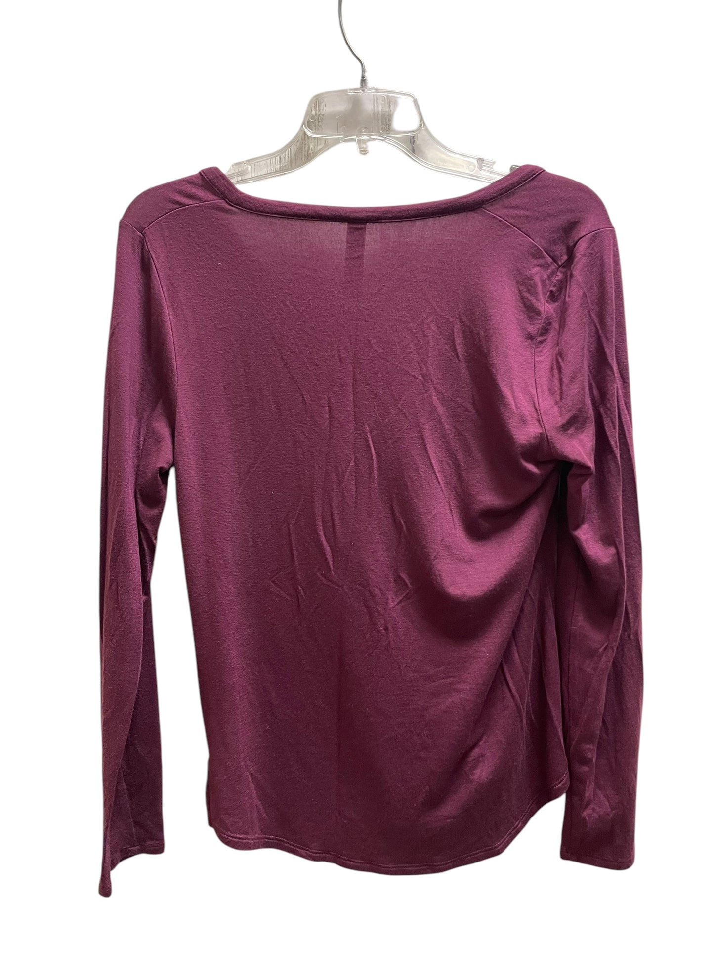 Top Long Sleeve By Athleta In Maroon, Size: S